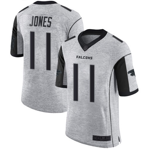 Atlanta Falcons Limited Gray Men Julio Jones Jersey NFL Football #11 Gridiron II->atlanta falcons->NFL Jersey